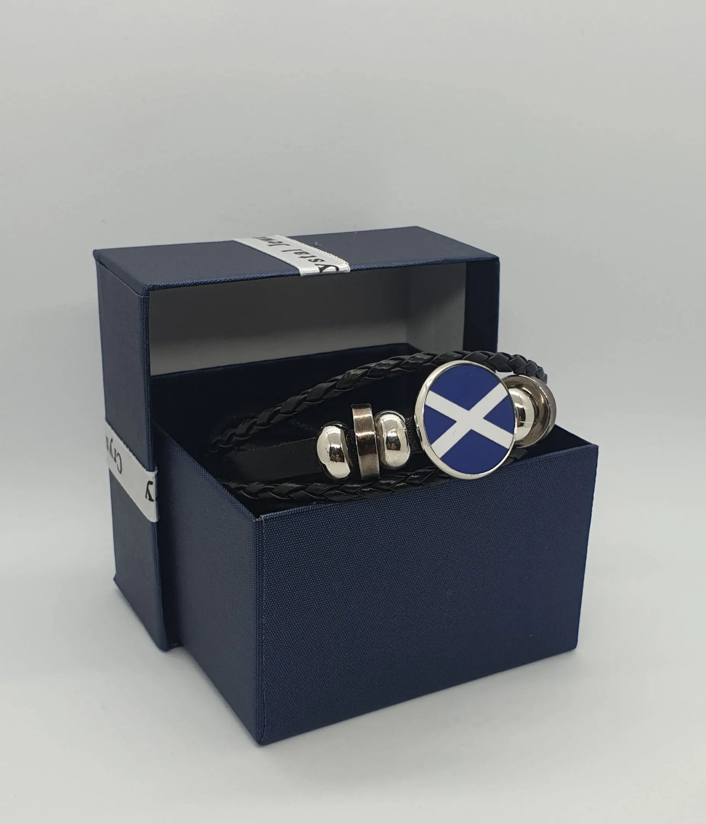 Saltire bracelet in black