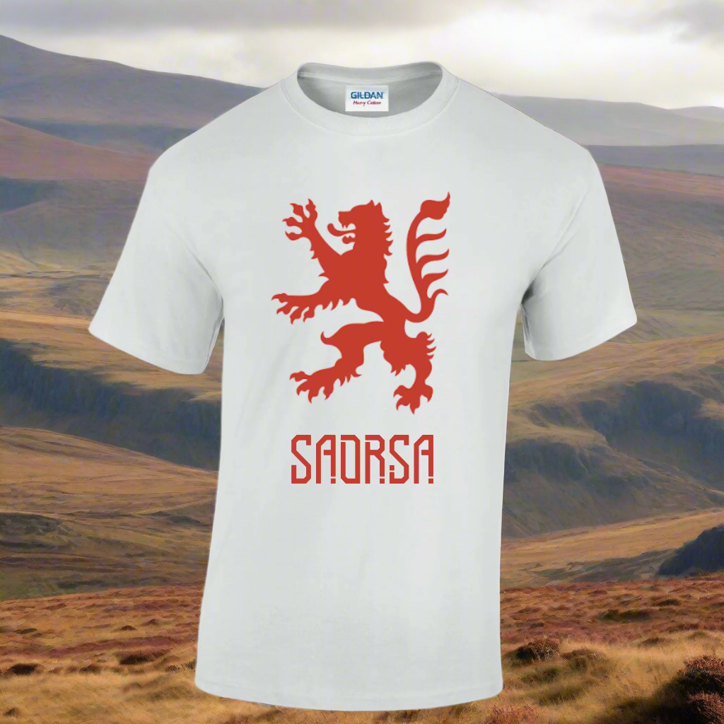 Saorsa T-shirt Lion Rampant Freedom White