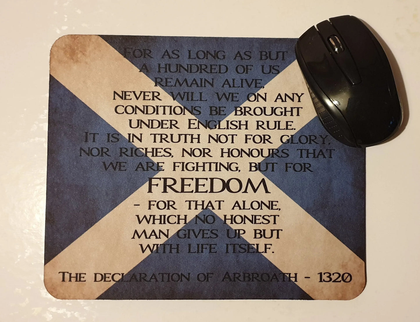 Declaration of Arbroath Mouse Mat