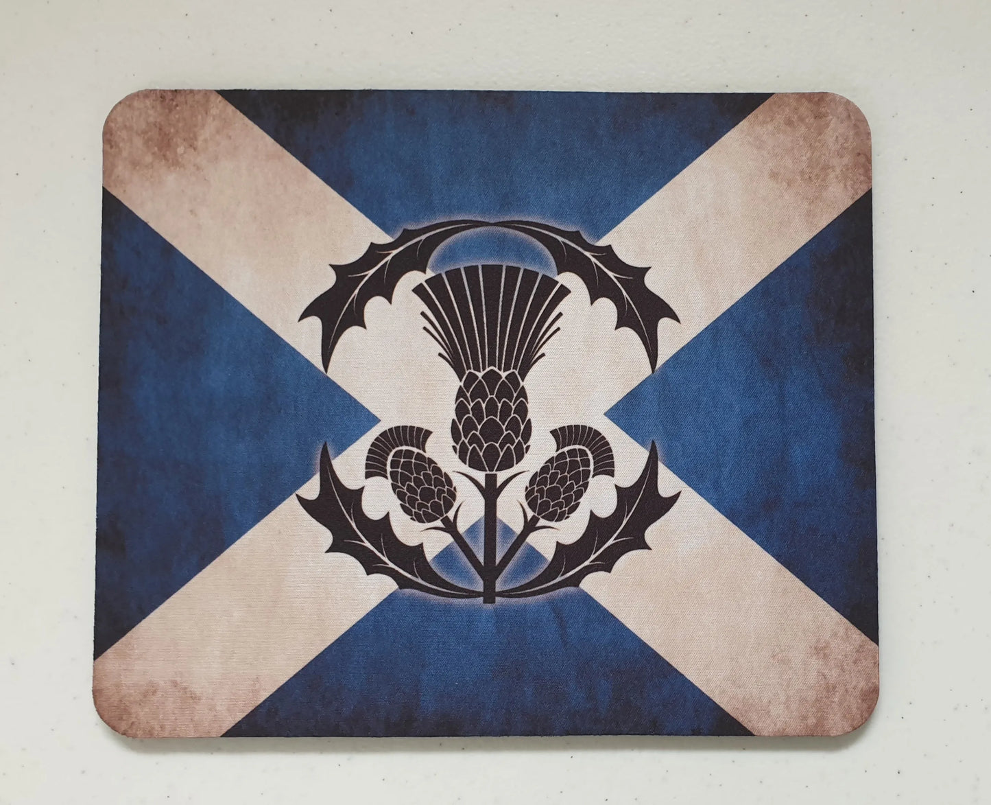 Saltire thistle Mouse Mat