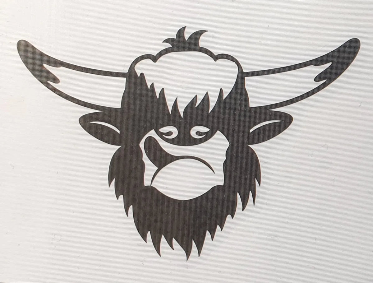 Highland 'Coo' Decal