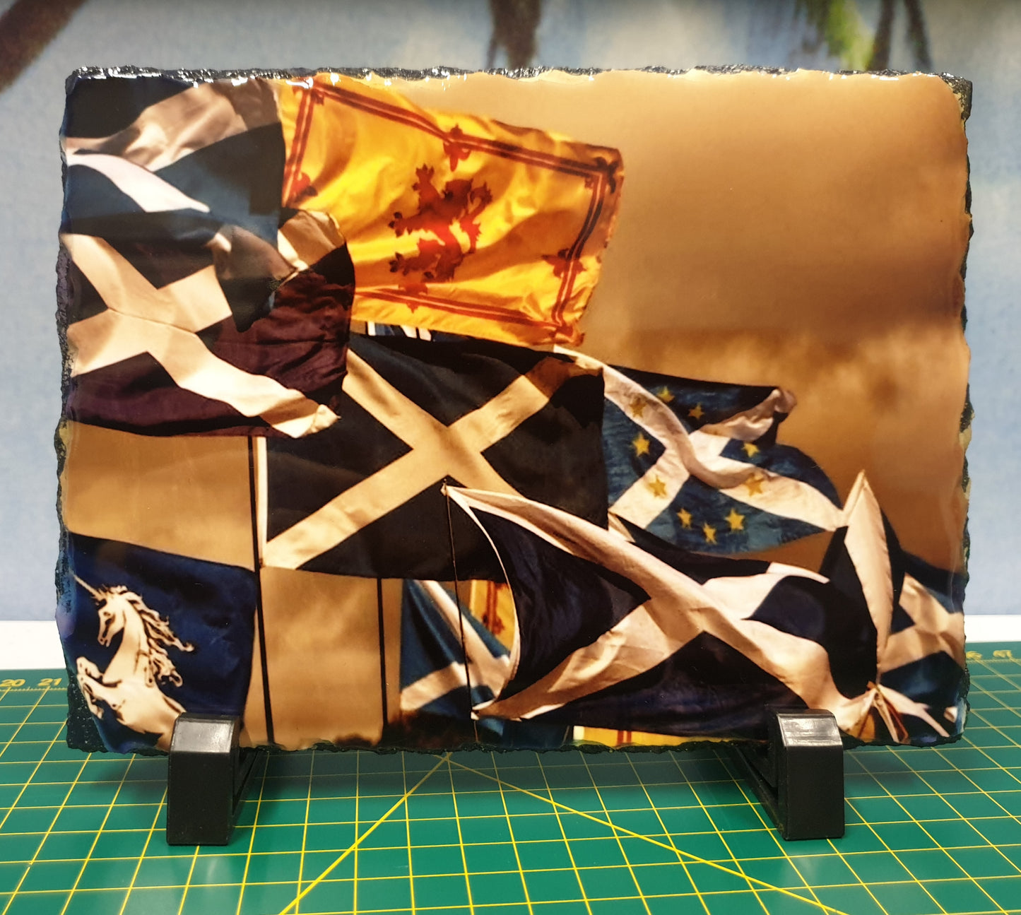 Scottish Flags photo slate