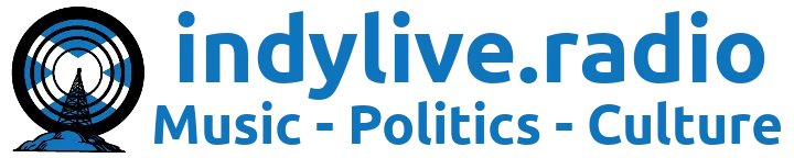 Indylive Radio clingy window sticker