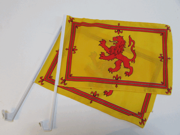 Lion Rampant car flags