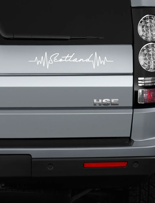 Scotland heartbeat decal