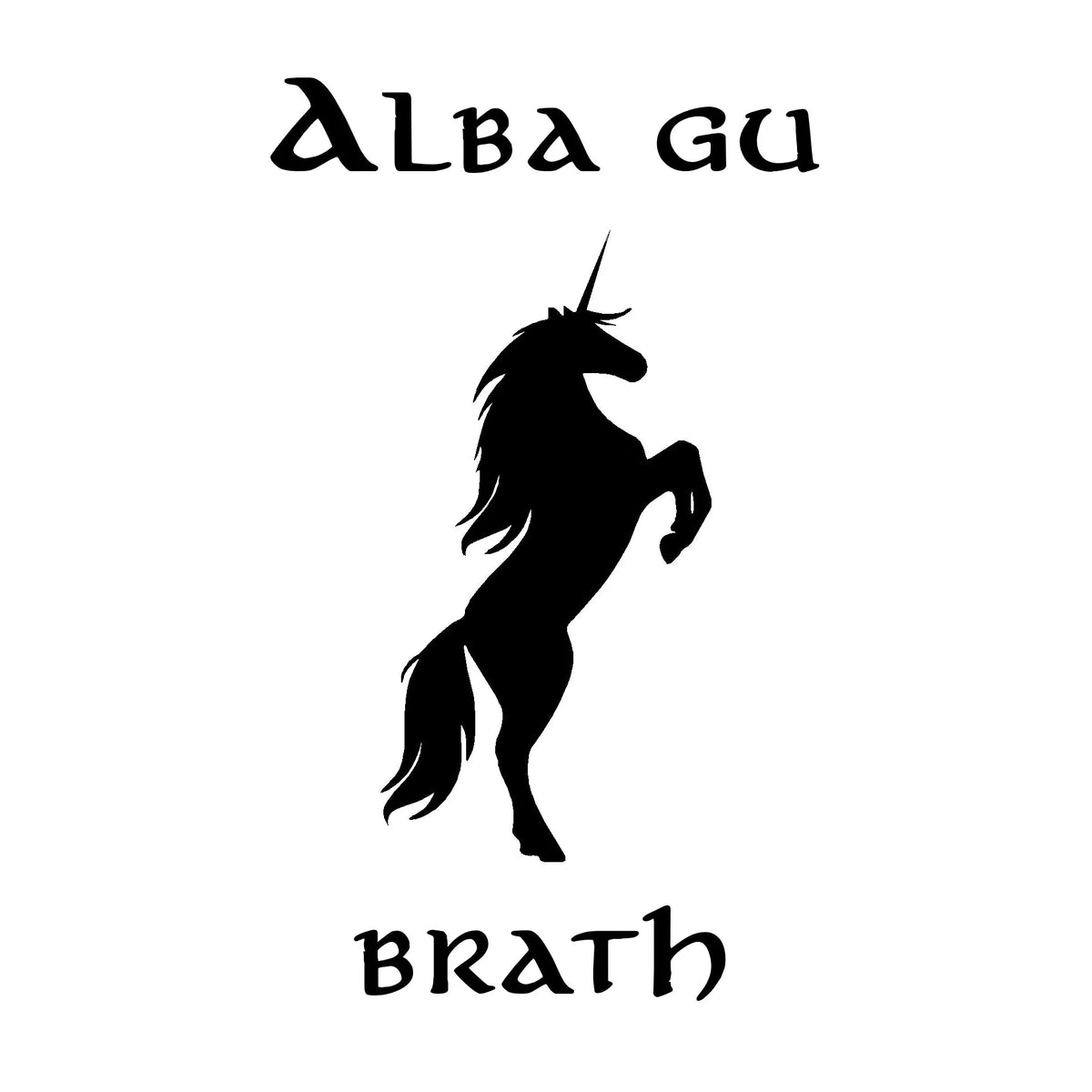 Alba gu brath Unicorn Decal