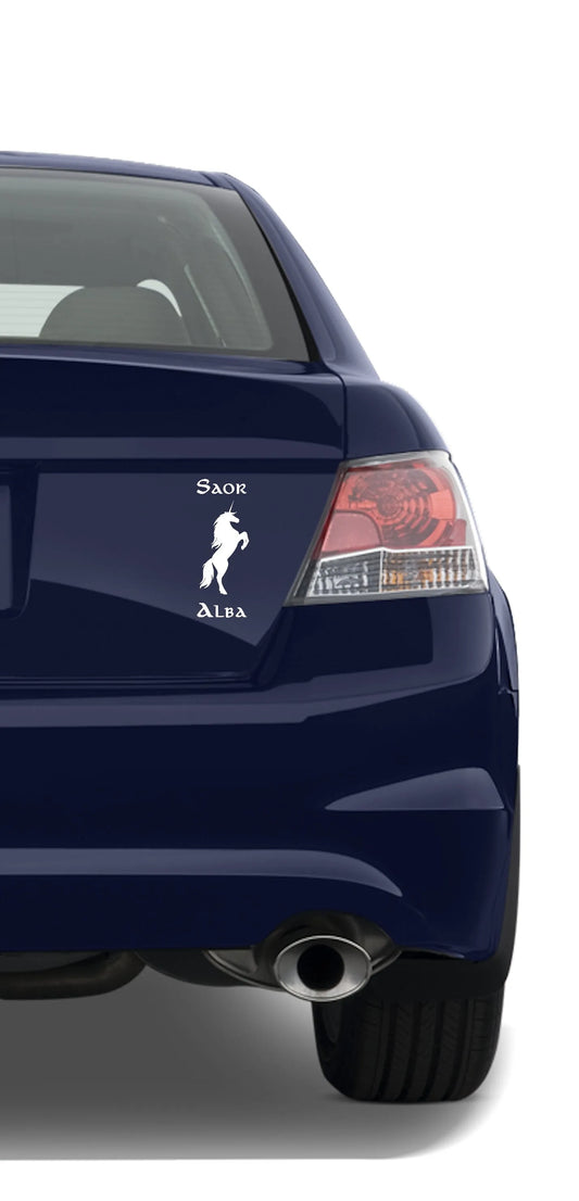 Saor Alba Unicorn Decal