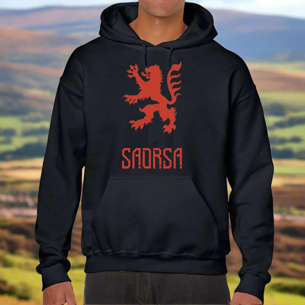 Saorsa Hoodie Lion Rampant Freedom Black