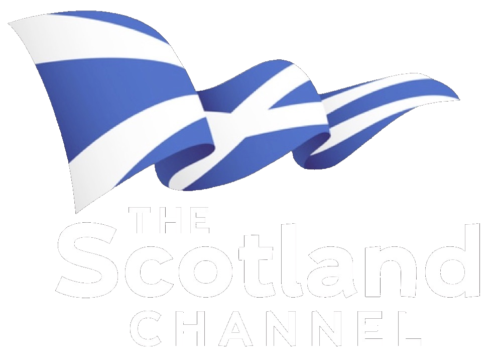 The Scotland channel Saltire flag logo.