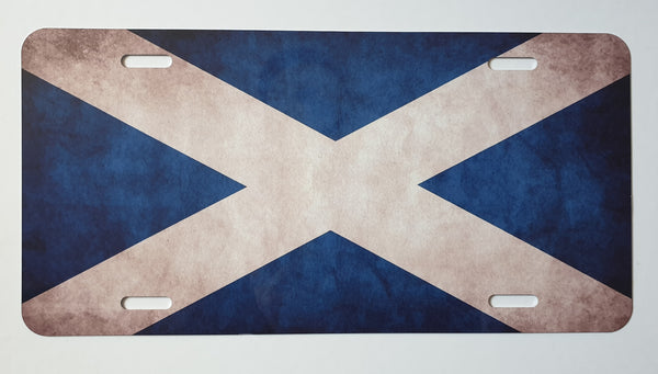 Saltire licence plate