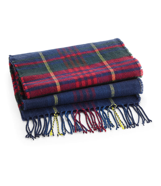 Tartan style woven scarfs