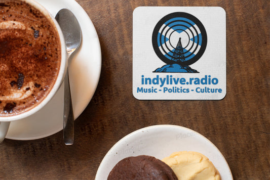 Indylive Radio-Untersetzer-Set mit optionalem Halter