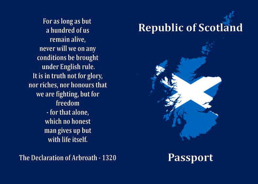 Scottish passport holder