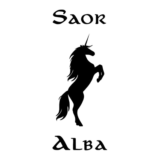 Saor Alba Unicorn Decal