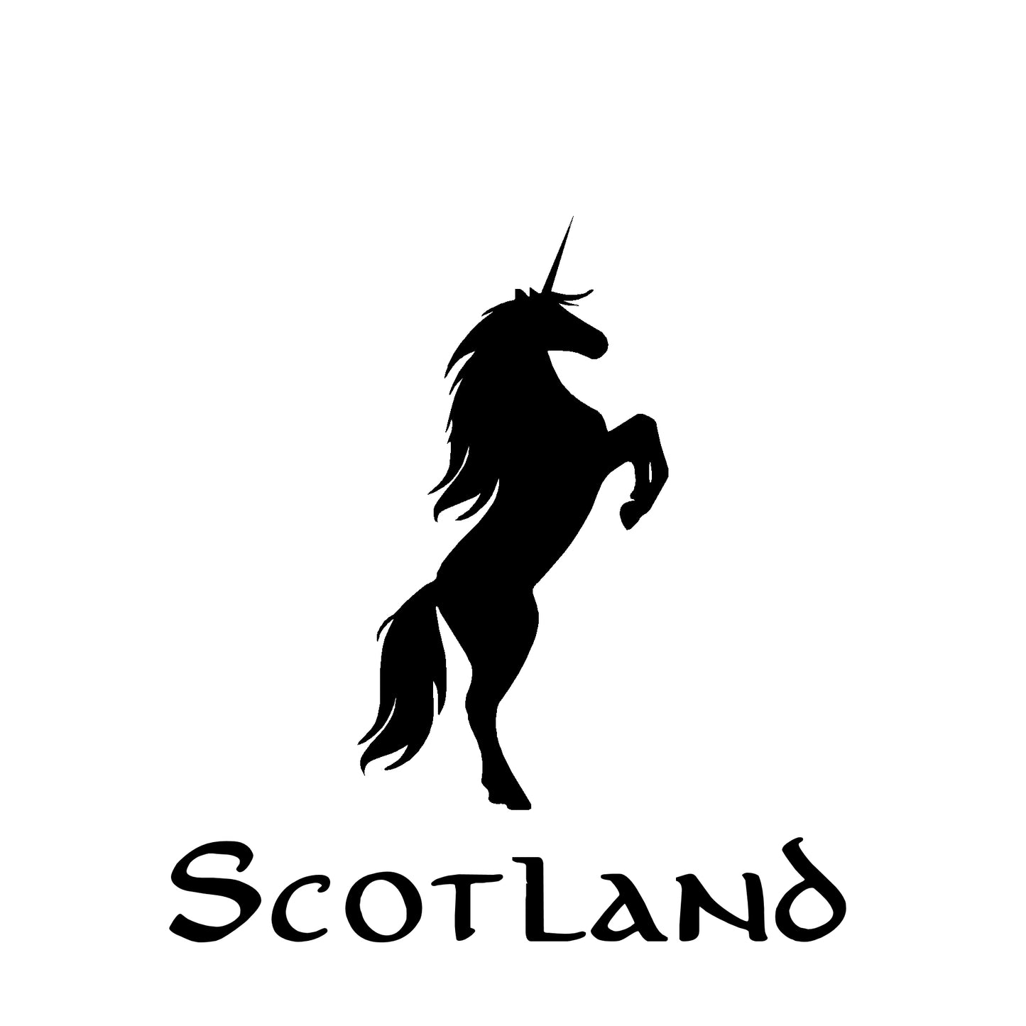Schottland-Einhorn-Aufkleber