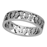 Thistle Silver Band Ring